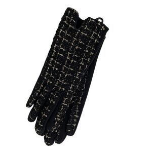 Riah Fashion Driving Gloves NWT Smartphone Touch Black Gold Small S